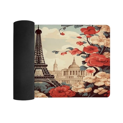 Paris Vintage Floral Pad para Mouse Grande 30x60 cm miniatura 3
