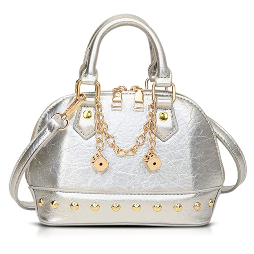 Bolso tote para mujer, mochila de cuero, bolso bandolera, bolso de mano para boda, baile de graduación, fiestas, trabajo y viaje (Estilo 517) miniatura 1