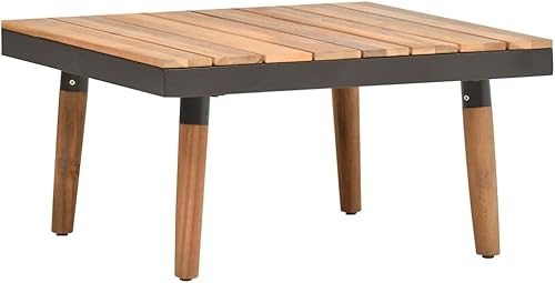 Miniatura 3 de vidaXL Juego de 4 piezas de madera de acacia maciza con cojines, resistente a la intemperie, muebles de jardín para exteriores, patio, sofá biplaza