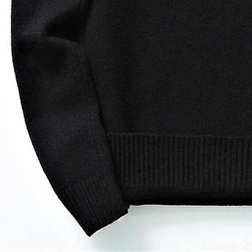 Mens Crewneck Basic Knit Pullover Fit Long Sleeve Male Knitted Sweaters Fall Winter Solid Color Knits Sweater4