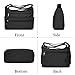 VOLGANIK ROCK Crossbody Bag for Women Waterproof Messenger Shoulder Bag Casual Nylon Purse Handbag Multi Pocket Lightweight Travel Bag