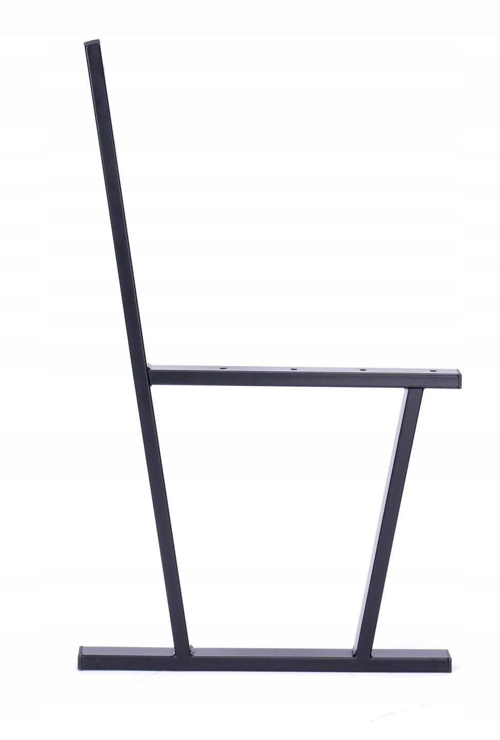 Pieds de Banc de Jardin - Patins de Banc - Noir Mat - Acier Revêtu par Pulvérisation - 2 pièces - Parfait pour Le Jardin, Le Parc, L'Aire de Jeux, Stable