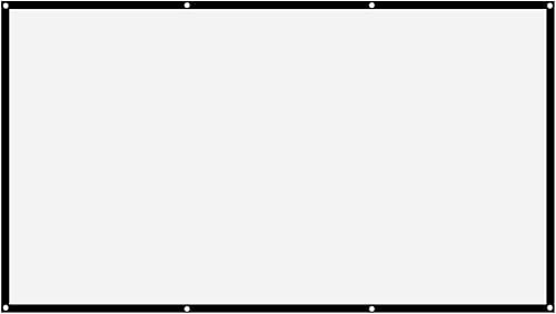 Vista 41 de Pantalla de proyector para exteriores de 2 lados, pantalla de proyector de 60 pulgadas, 16:9, gruesa, portátil, sin arrugas, de poliéster blanco