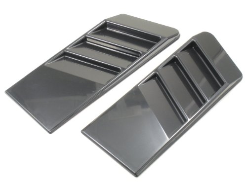 汎用ダミーダクト(31)サメエラダクト風アイデア次第/ブラック クロムメッキ ボンネット トランク エアロ バンパー サイド フェンダー 加工用に (ブラック)