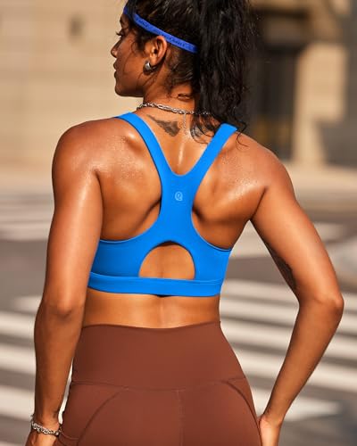 Image of RUNNING GIRL Sports Bras for Women High Support,Racerback High Impact Sports Bra Moulded Cup Workout Bra Push up