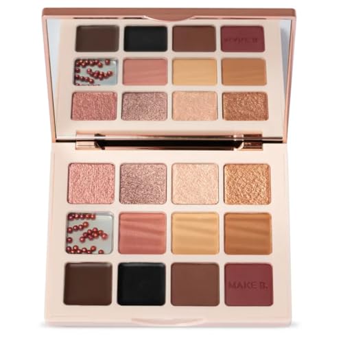 Make B. Urban Ballet Paleta de Sombras, 12 Cores, 4 Efeitos, Longa Duração 10h, 14,4g, O Boticário