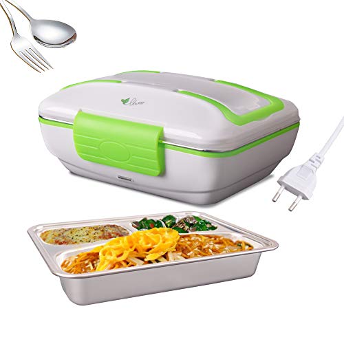 Calentador eléctrico del coche Calentador de la fiambrera 220V Portátil Térmico Calentador de la fiambrera de alimentos Contenedor del calentador