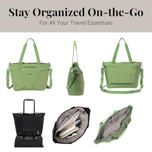 Image of Baggallini Avenue Tote - 12x18 Laptop Tote Bag for Women - Lightweight Work Travel Carry On Bag