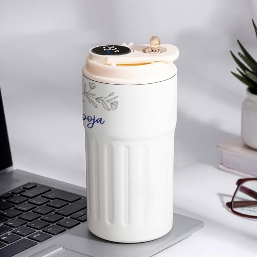 Image of IGP Personalized Smart Temperature Display Tumbler | Same Day Delivery | Custom Name with LED Touch Display | Birthday & Anniversary Present for Her, Wife & Girlfriend