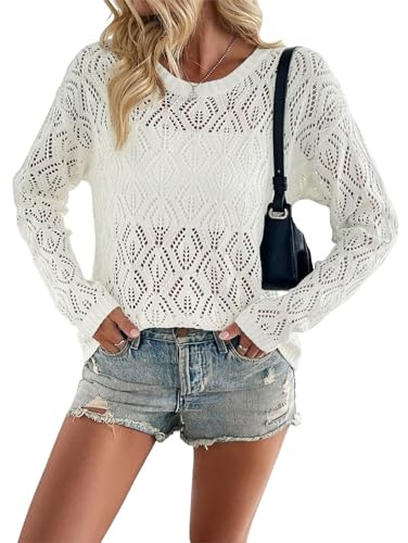 Allimy Womens Summer Sweaters Cute Light Weight...