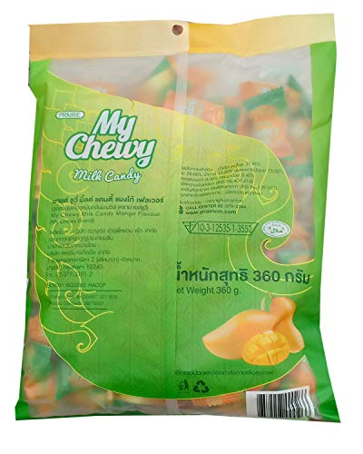 Caramelos masticables sabor mango 360g (100 piezas) miniatura 2