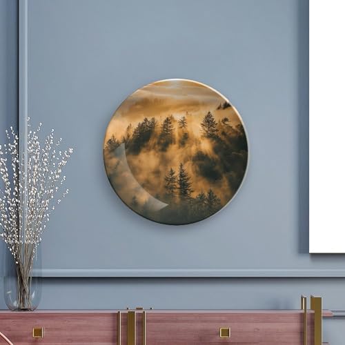 Plato decorativo de porcelana hueso blanco 7 pulg miniatura 5