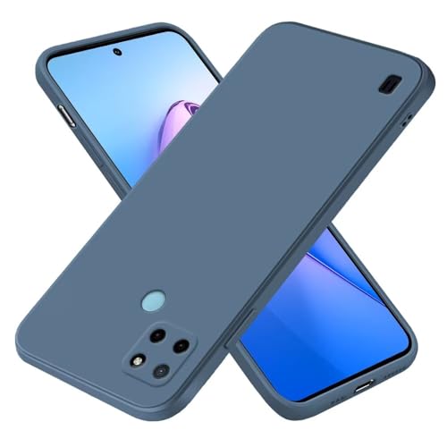 EASSGU Funda para Realme C21Y / Realme C25Y (6.5' Inches), Carcasa de Silicona Suave de TPU - Lavanda Gris