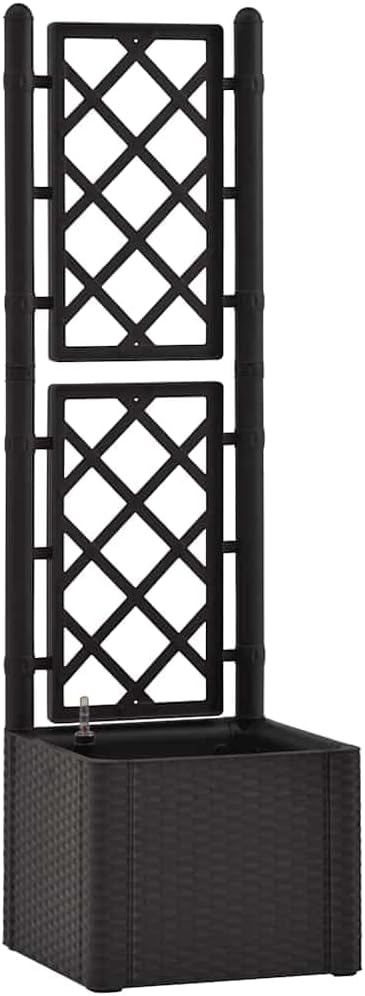 vidaXL Raised Bed Anthracite Plastic (PP) Large Planting