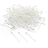 MURUI QA 100pcs / lot Gold Ballon pins d'aiguilles pour Perles Boucle d'oreille constatations de Bijoux Ornement YC820 (Color : KC Gold, Size : 15mm) #3