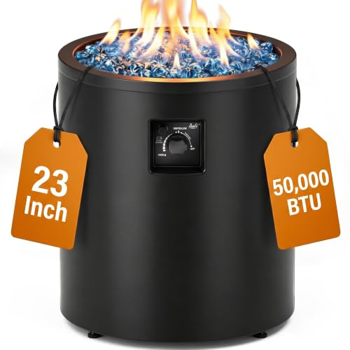 BALI OUTDOORS 50,000 BTU Propane Fire Pit Outside...