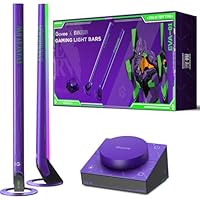 Govee x Evangelion RGBIC Gaming Light Bars H6047 with Smart Controller, Wi-Fi Smart LED Gaming Lights with Music Modes, 62 Scene Modes Built, Work with Alexa & Google Assistant, Game Room Light Decor