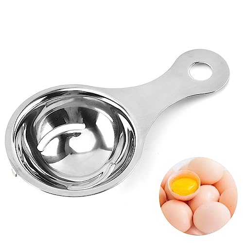 Egg Separator, Stainless Steel Separator, Egg Yolk White Filter Separator Divider, Portable Kitchen Gadgets Baking Tool, Dishwasher Safe