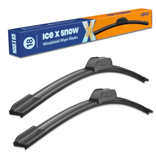 Image of 18 inch+18 inch Silicone Wiper Blades Oem Quality Premium All Seasons Windshield Wiper Blades (Pack of 2)