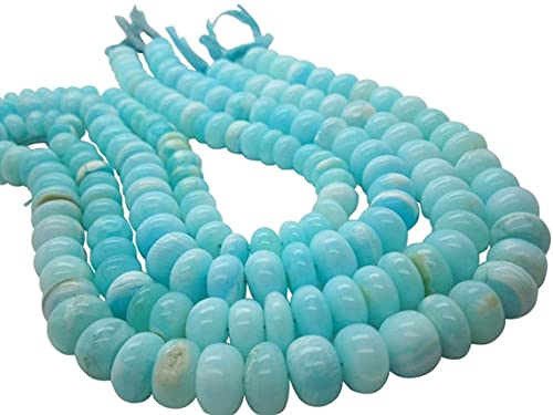 Perles bleu opale de qualité supérieure en rondelles de 13mm pour joaillerie