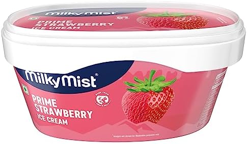Milky Mist Prime Strawberry Ice-cream Tub, 1000ml