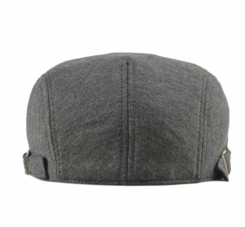 Image of Quanhaigou Men's Cotton Flat Ivy Gatsby Newsboy Driving Hat Adjustable Irish Cabbie Ivy Driving Hunting Cap