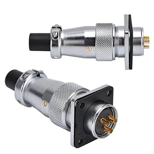 Conector de aviación Fdit 3 pines Zinc Aleación 1 set miniatura 7