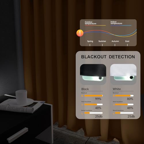 Room Divider Curtains Flexible Ceiling Tracks set Curtain track Ceiling Mount Blackout Curtain for Living Room Bedroom Ceiling Curtain Rod Privacy Dividers Panels W180 x H108 Khaki Drape & Black rail by hoeflife - Image 4