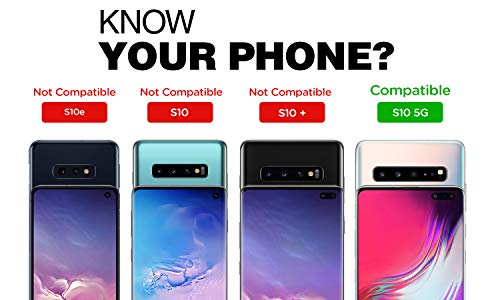 Encased Heavy Duty Galaxy S10 5G Case (Scorpio Armor) Military Grade Rugged Protective Cover For Samsung S10 5G (Black) #TOP1