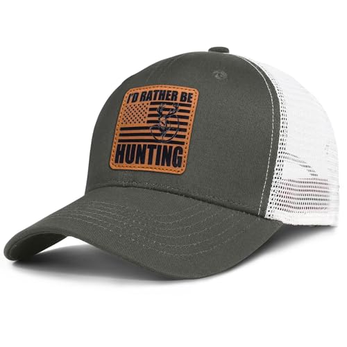 Image of Mens Hat Snapback Trucker Hats Outdoor Gifts for Men Dad Husband Father's Day Leather Pattern Baseball Cap