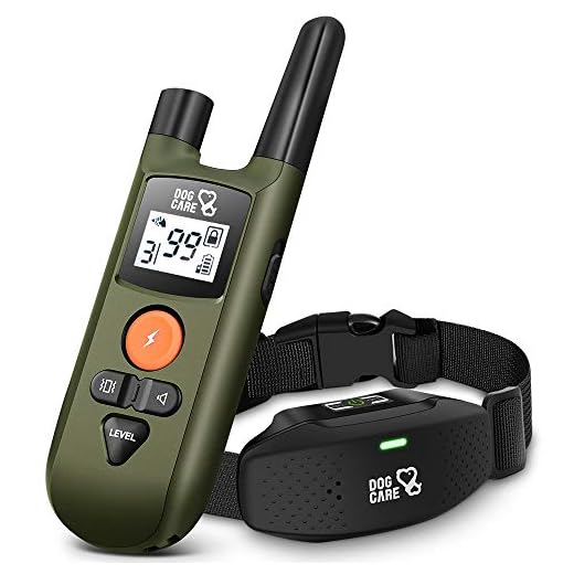 Dog Training Collar - Rechargeable Dog Shock Collar w/3 Training Modes, Beep, Vibration and Shock, Rainproof Training Collar, Up to 1000Ft Remote Range, Adjustable Shock Levels Dog Training Set