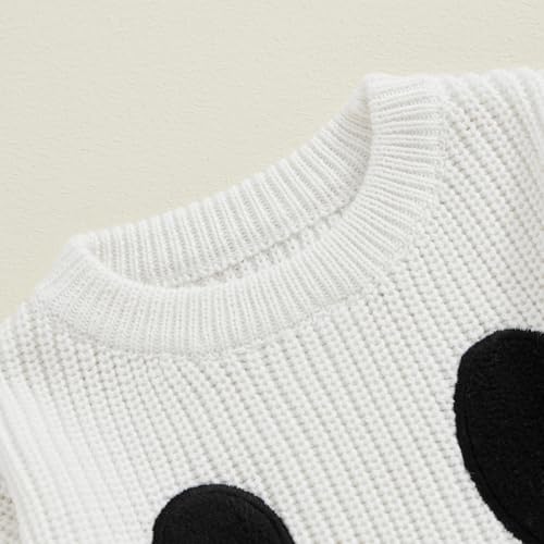 Image of Afunbaby Baby Girl Boy Knit Sweater Blouse Pullover Sweatshirt Warm Crewneck Long Sleeve Tops for Infant Toddler