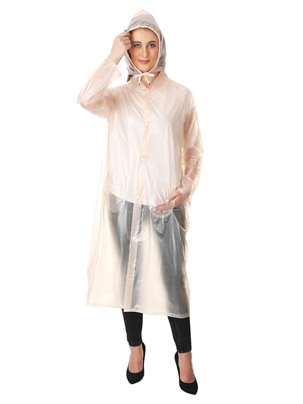 kolva Fancy Orange Women's Raincoat with Cap-picture-27