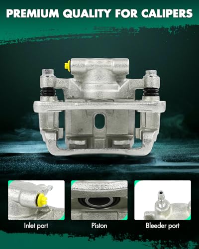Image of SCITOO Rear Left Disc Brake Caliper Assembly with Bracket For Mitsubishi