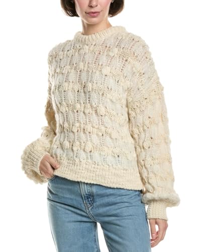 Cream Striped Sweater by frame-denim
