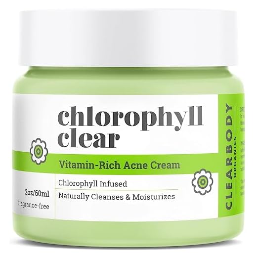 Tea Tree Oil & Chlorophyll Face Cream- Moisturizer Cleanser for Acne Prone, Dry, Oily Skin (2oz)