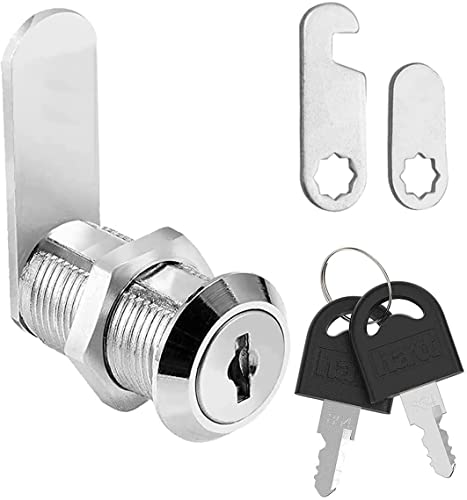 Litensh Verrou de sécurité pour boîte aux lettres, tiroir, armoire à outils, porte de placard avec clés (1, 20 mm)