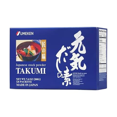 Umeken Takumi Stock Powder, No MSG Added, 26 Packets/Pack of 1 Cover