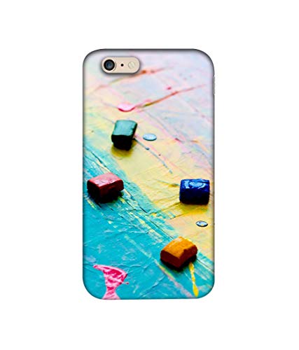 Image of Amazon Brand - Solimo Designer Multicolor WaxColor Blocks 3D Printed Hard Back Case Mobile Cover for Apple iPhone 6 Plus / 6S Plus