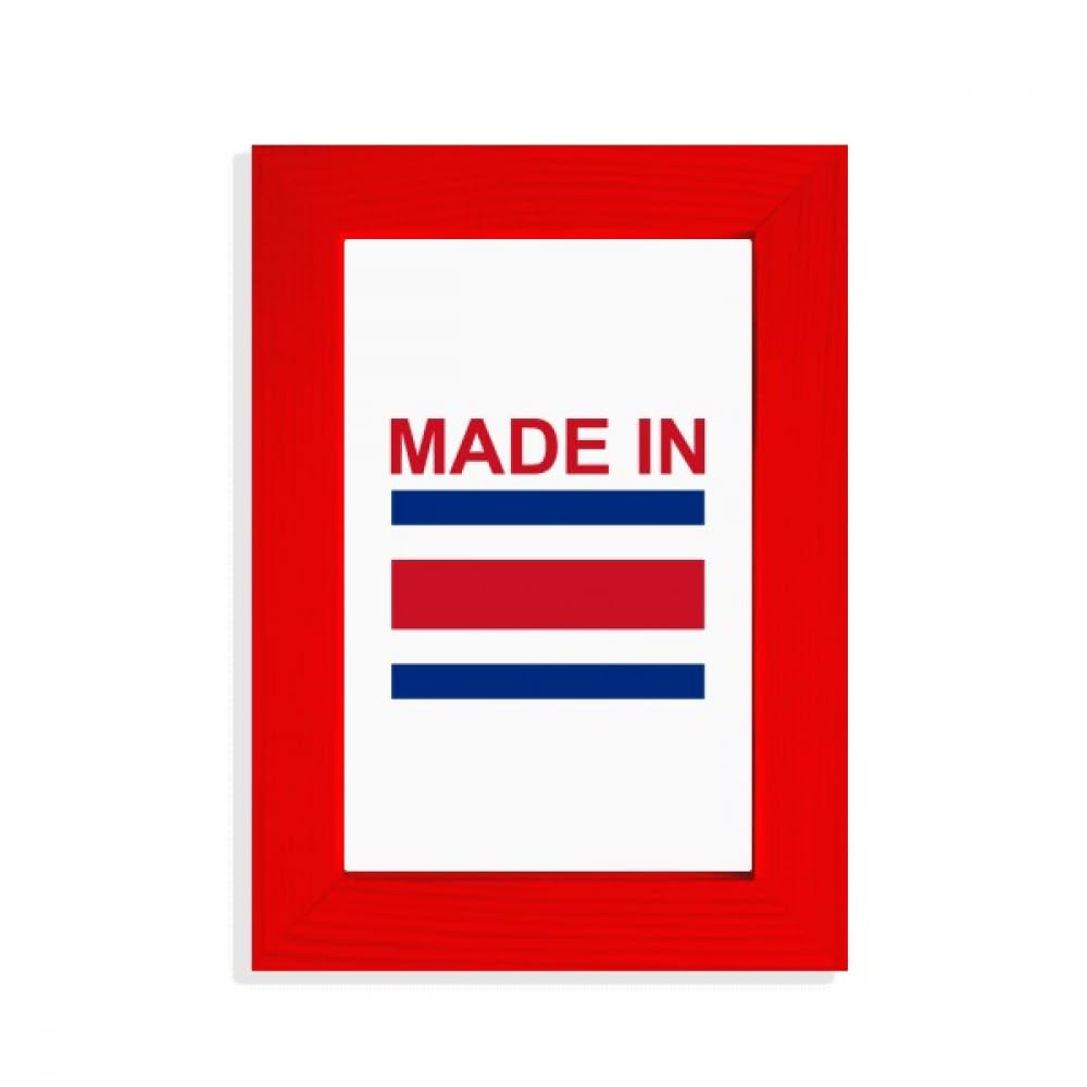 Cadre photo rouge Costa Rica Country Love idée cadeau idéale pour proches