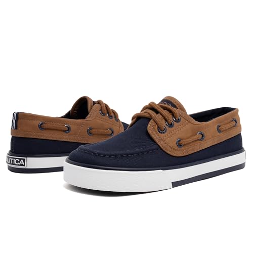 Image of Nautica Kid's Casual Boat Shoe Loafers - School Shoes for Boys (Toddler /Little Kid /Big Kid)