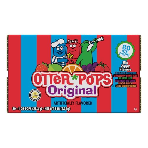 Image of Otter Pops Freezer Bars, Ice Pops, Original Flavors (80ct - 1oz Bars)