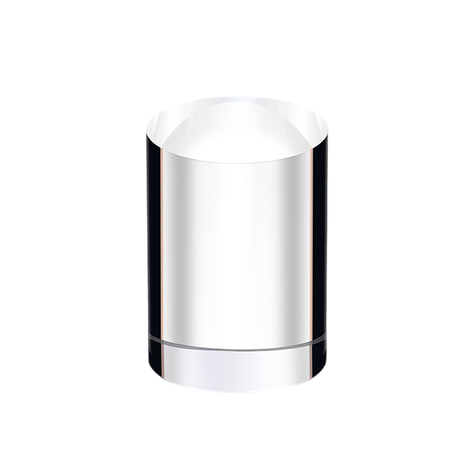 EYRMQWJPC Acrylic Cube Display Block, Acrylic Cylinder Display Stand 5cm Diameter Multiple Heights(10cm)