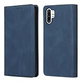 Gedurya Galaxy Note10+ ケース 手帳型 ギャラクシーノート10プラス スマホケース SC-01M SCV45 用 ケース手帳型 ギャラクシーnote10+ 携帯カバー docomo au 楽天モバイル 6.8インチ対応 Galaxy Note10+ 手帳型ケース マグネット式 カード収納 スタンド機能 全面保護 財布型 (ブルー)