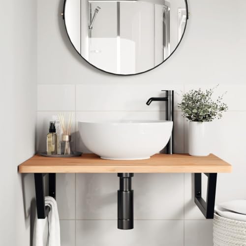 Étagère d'évier en bois de hêtre massif design premium