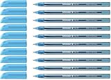 Schneider Vizz - Bolígrafo (punta M, 10 unidades), color azul claro