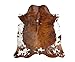 Brindle Tricolor Cowhide Rug XL Approx 6-6.5ft x 8-7.5ft 180cm x 240cm