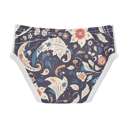 KLL Paisley Floral Damask Pattern Little Boys Soft Athletic Underwear Cute Children Panties2