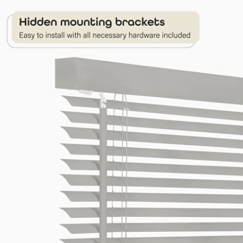 image for Cordless Light Filtering Mini Blind - 35 Inch Width, 64 Inch Length, 1