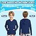 Gyrategirl Girl Boy Sun Protection Hoodie Track Jacket UPF 50 Rash Guard Long Sleeve Neon Shirt Quick Dry Swim Cover Up 5-14T